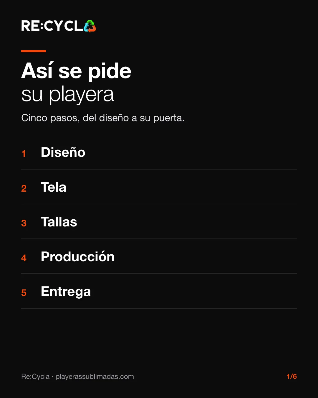 Cinco pasos para pedir playeras sublimadas personalizadas: diseño, tela, tallas, producción y entrega