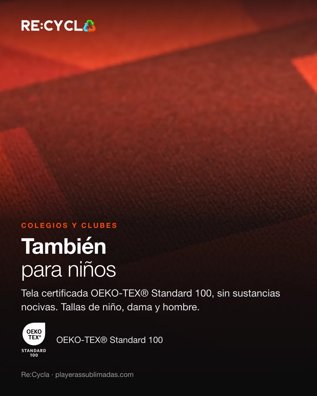 Tela certificada OEKO-TEX para uniformes deportivos de niños y colegios