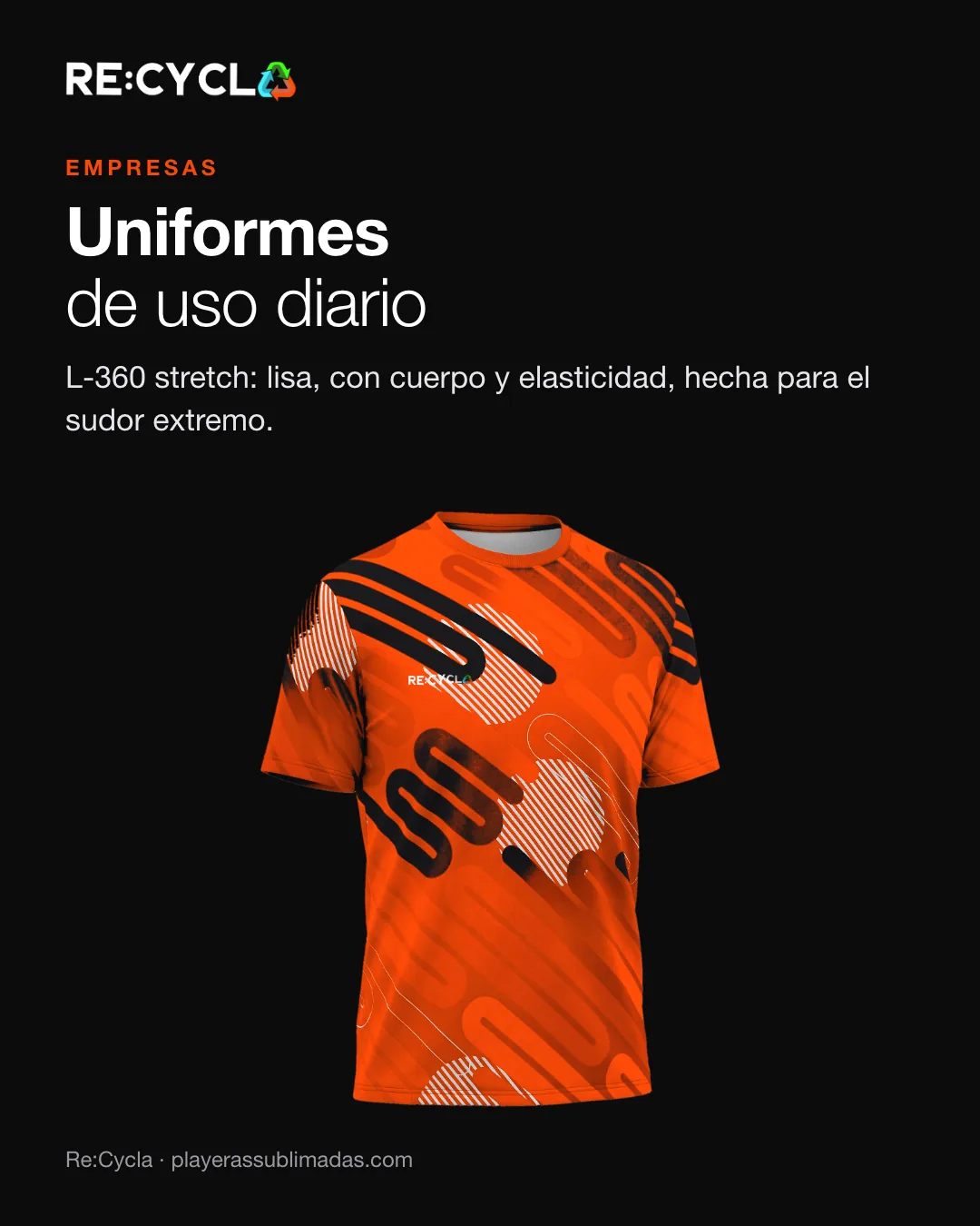 Uniforme deportivo sublimado para empresas en tela L-360
