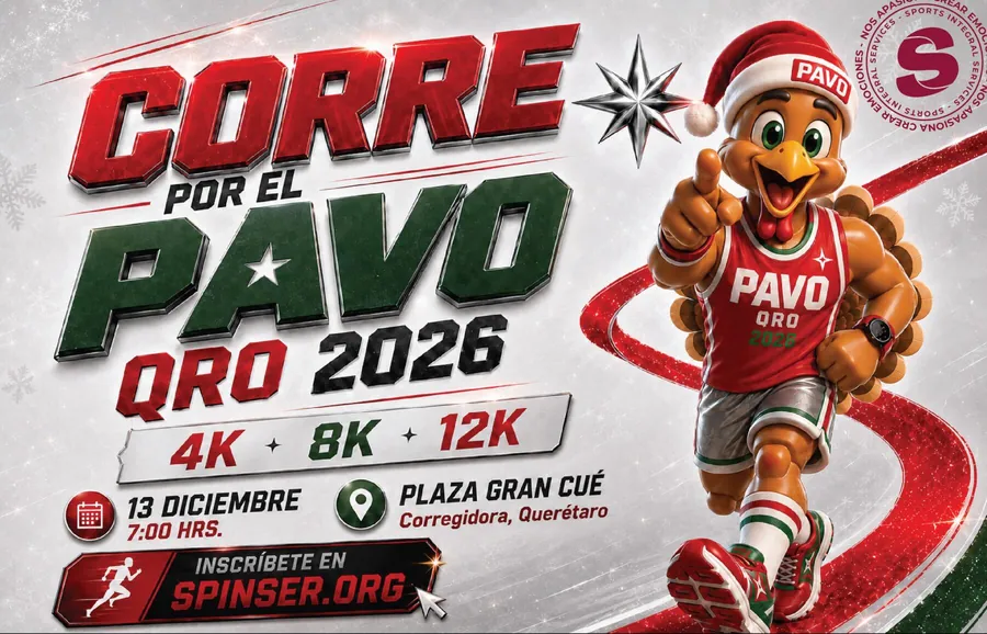 Convocatoria de Corre por el Pavo QRO 2026