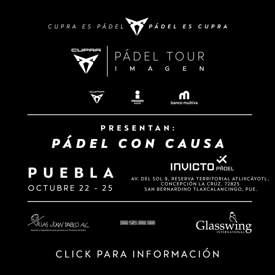 Convocatoria de CUPRA Pádel Tour Imagen - Puebla (Grand Final)