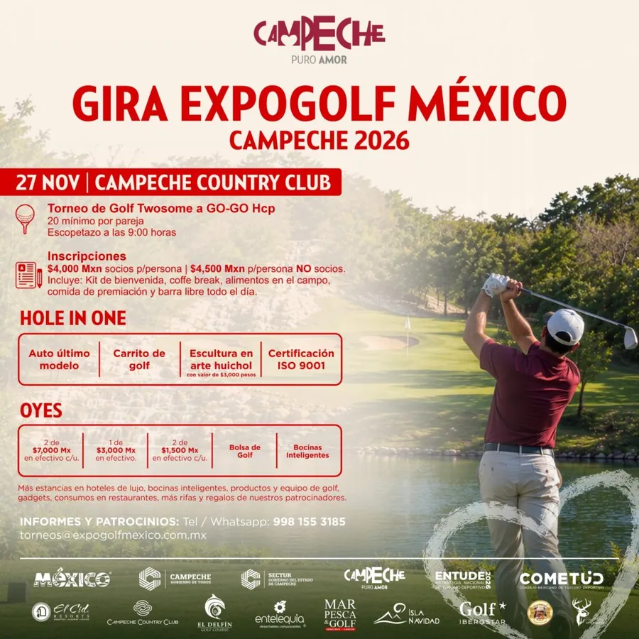 Convocatoria de Gira Expogolf México 2026 – Campeche