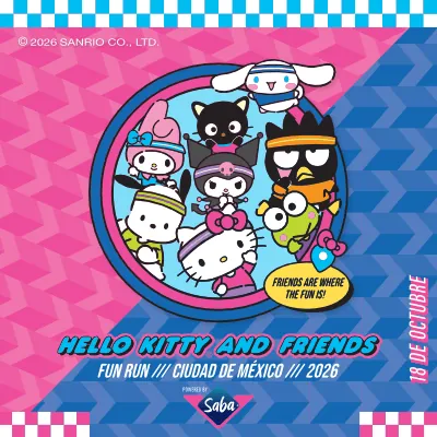 Convocatoria de Hello Kitty and Friends Fun Run CDMX 2026