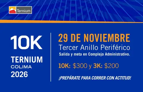 Convocatoria de Carrera Ternium 10K Colima 2026