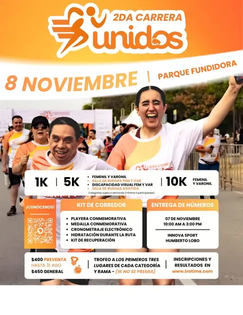 Convocatoria de Carrera Unidos Monterrey