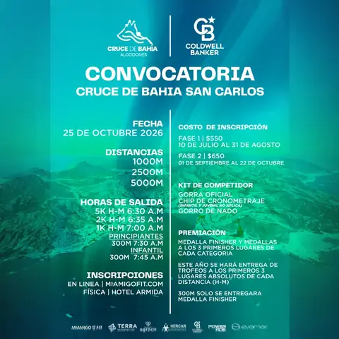 Convocatoria de Cruce de Bahía San Carlos 2026 Coldwell Banker