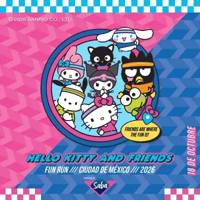 Convocatoria de Hello Kitty and Friends Fun Run CDMX 2026