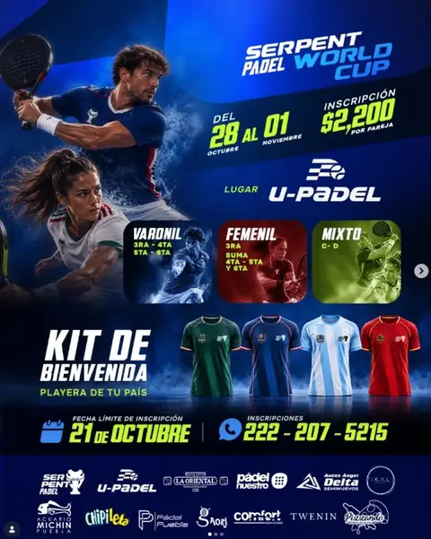 Convocatoria de Serpent Padel World Cup