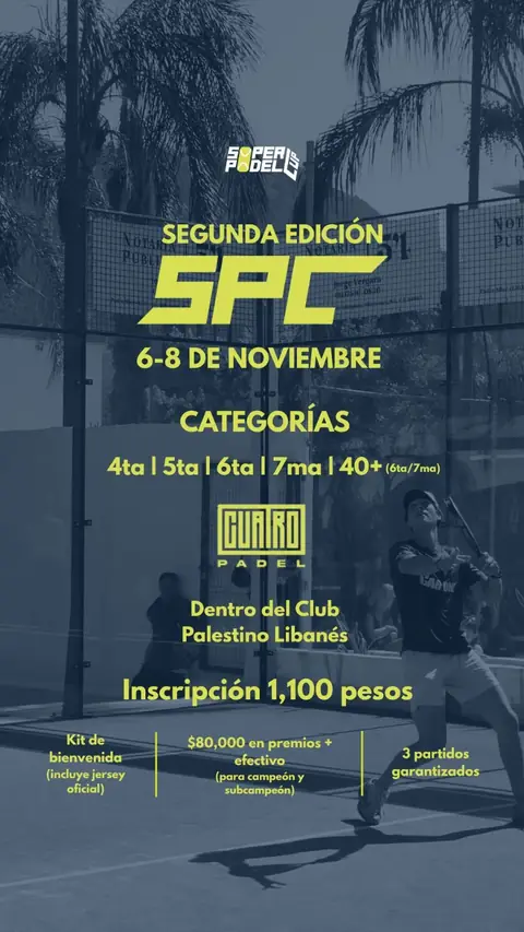 Convocatoria de Super Pádel Cup