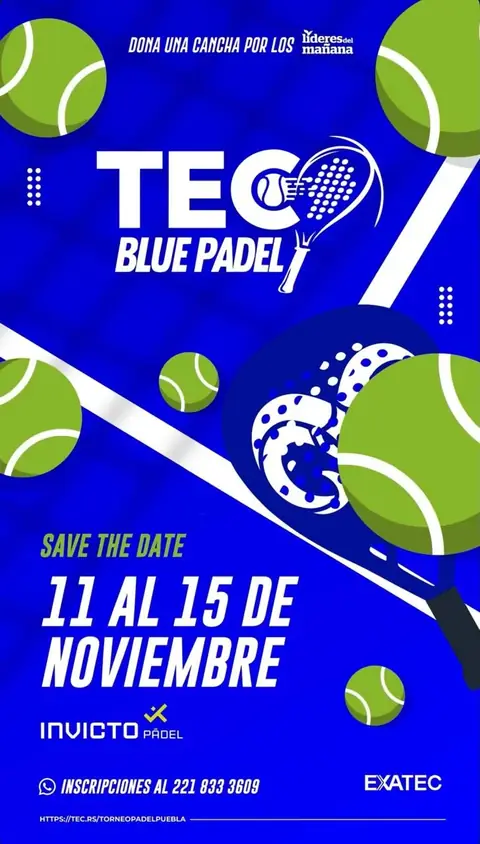 Convocatoria de TEC Blue Padel