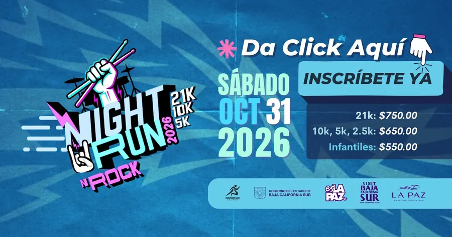 Convocatoria de Night Run 'N Rock La Paz 2026