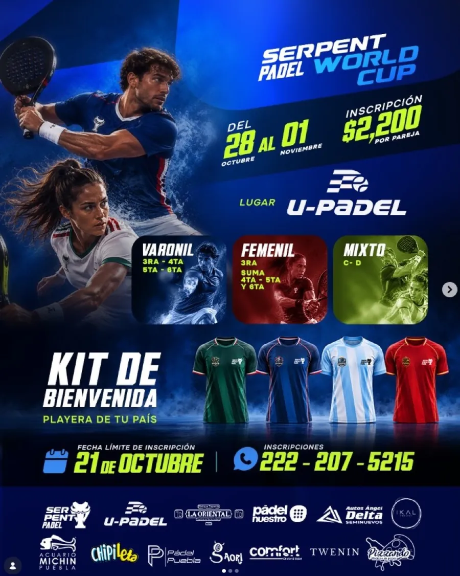 Convocatoria de Serpent Padel World Cup