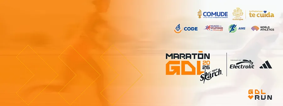 Convocatoria de XLII Maratón Internacional de Guadalajara Skarch 2026 hidratado por Electrolit