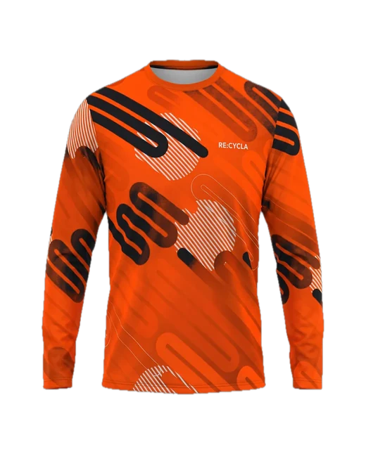 Playera sublimada manga larga con protección UV para corredores